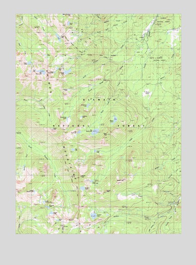 Eaton Peak, CA USGS Topographic Map