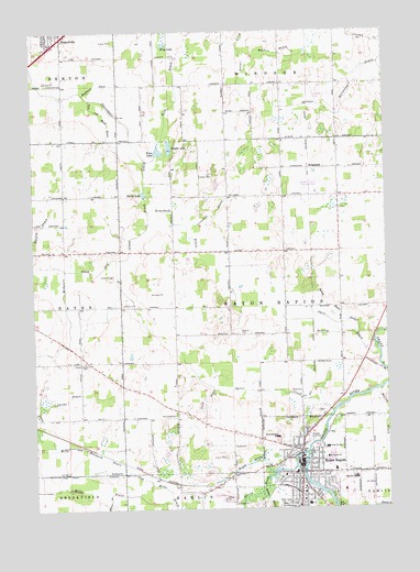 Eaton Rapids, MI USGS Topographic Map
