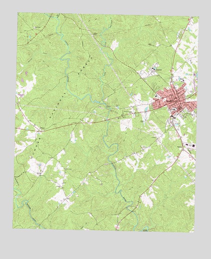 Eatonton, GA USGS Topographic Map