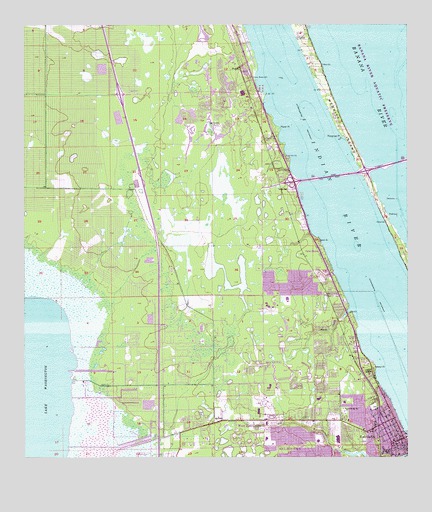Eau Gallie, FL USGS Topographic Map
