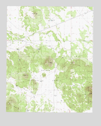 Ebert Mountain, AZ USGS Topographic Map