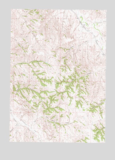 Echeta, WY USGS Topographic Map