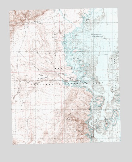 Echo Bay, NV USGS Topographic Map