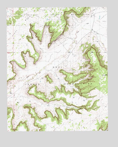 Echo Canyon, AZ USGS Topographic Map