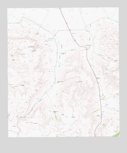 Echo Canyon, TX USGS Topographic Map