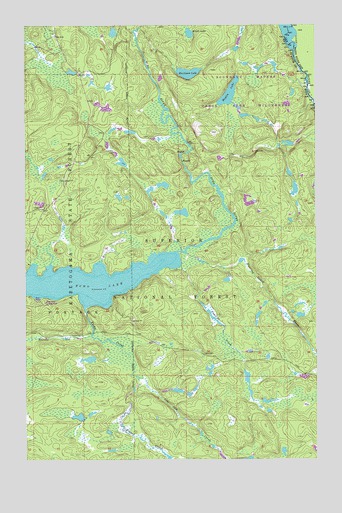 Echo Lake, MN USGS Topographic Map