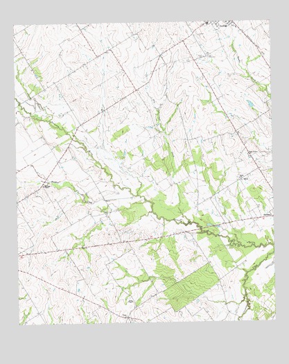 Echols, TX USGS Topographic Map