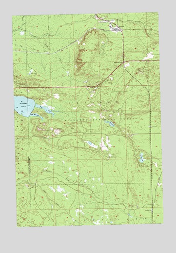 Eckerman, MI USGS Topographic Map