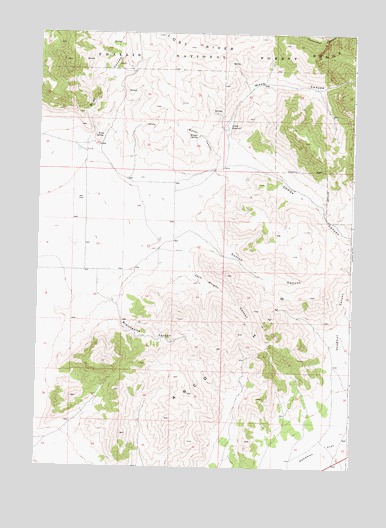 Arco Hills, ID USGS Topographic Map