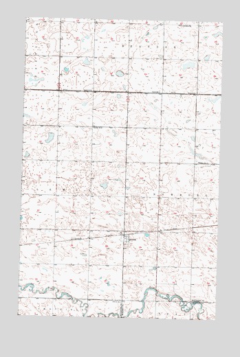 Eckman, ND USGS Topographic Map