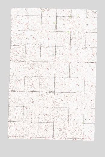 Eckman SE, ND USGS Topographic Map
