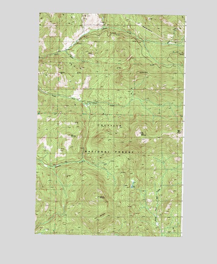 Edds Mountain, WA USGS Topographic Map