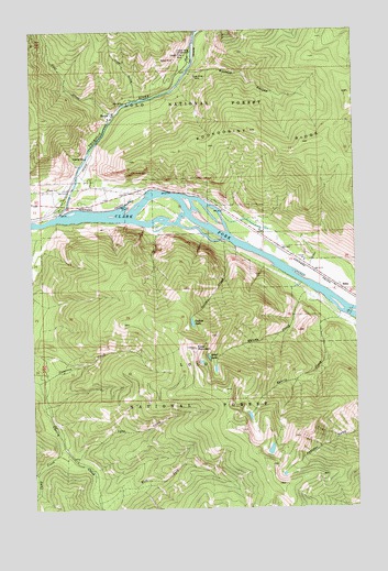 Eddy Mountain, MT USGS Topographic Map
