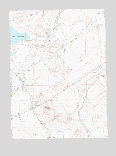 Eden Reservoir East, WY USGS Topographic Map