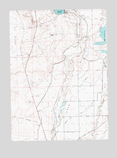 Eden Reservoir West, WY USGS Topographic Map