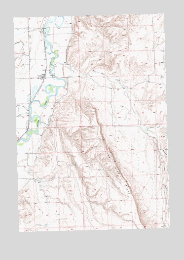 Edgar, MT USGS Topographic Map