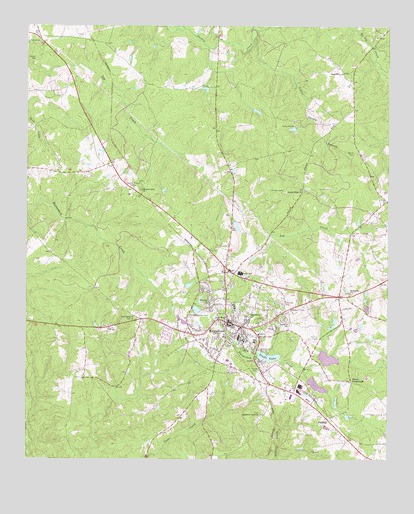 Edgefield, SC USGS Topographic Map