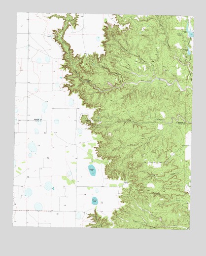 Edgemon Lake, TX USGS Topographic Map