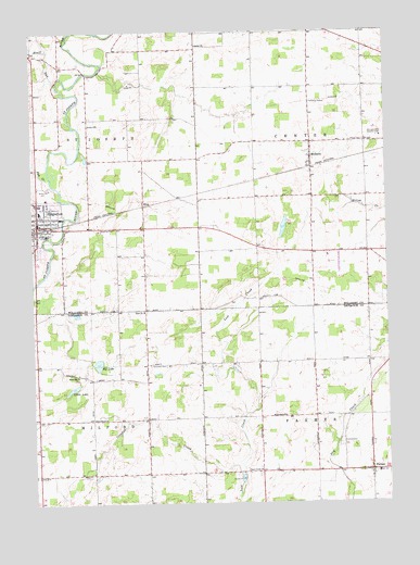 Edgerton, OH USGS Topographic Map