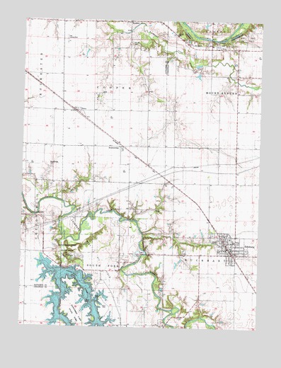 Edinburg, IL USGS Topographic Map