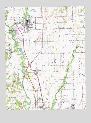 Edinburgh, IN USGS Topographic Map