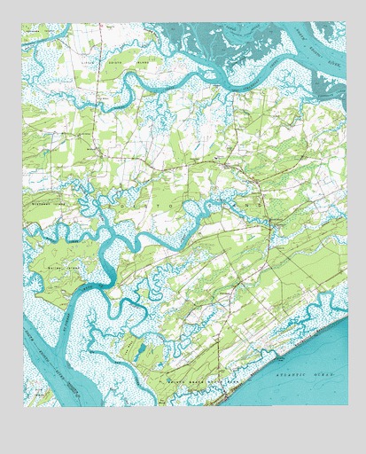 Edisto Island, SC USGS Topographic Map