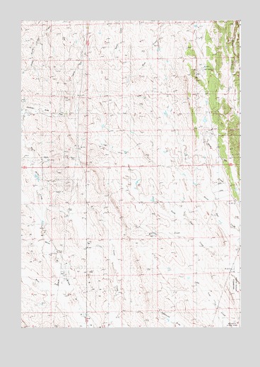 Edith Creek, WY USGS Topographic Map