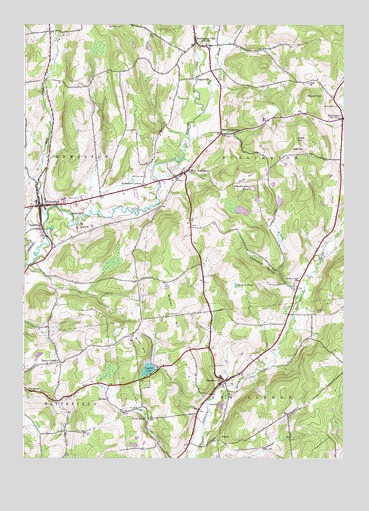 Edmeston, NY USGS Topographic Map