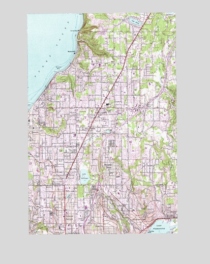 Edmonds East, WA USGS Topographic Map