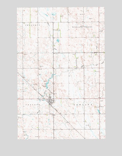 Edmore, ND USGS Topographic Map