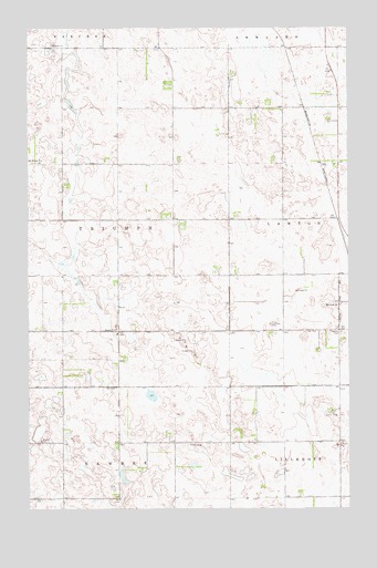 Edmore SW, ND USGS Topographic Map