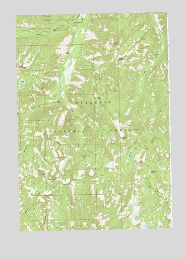Edwardsburg, ID USGS Topographic Map