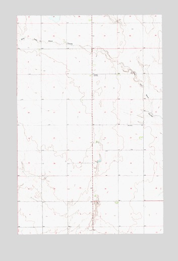 Een School, MT USGS Topographic Map