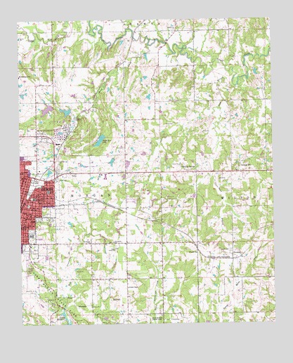 Ardmore East, OK USGS Topographic Map