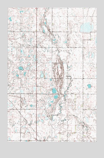 Egeland SW, ND USGS Topographic Map