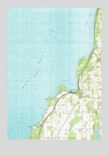 Egg Harbor, WI USGS Topographic Map