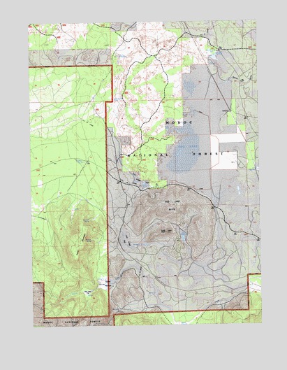 Egg Lake, CA USGS Topographic Map