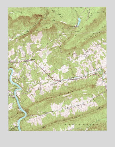 Eggleston, VA USGS Topographic Map