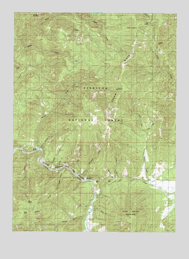 Eight Dollar Mountain, OR USGS Topographic Map