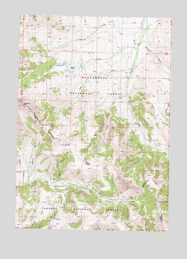 Eighteenmile Peak, MT USGS Topographic Map