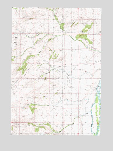 Eightmile Creek, MT USGS Topographic Map