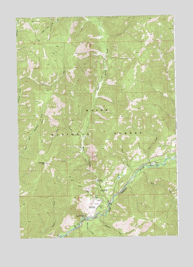 Eightmile Mountain, ID USGS Topographic Map