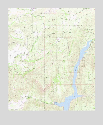 El Cajon Mountain, CA USGS Topographic Map