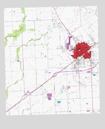 El Campo, TX USGS Topographic Map