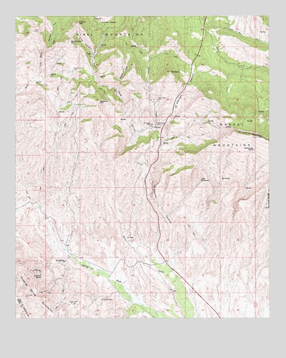 El Capitan Mountain, AZ USGS Topographic Map