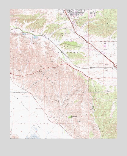 El Casco, CA USGS Topographic Map