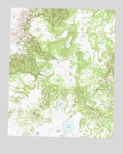El Dado Mesa, NM USGS Topographic Map