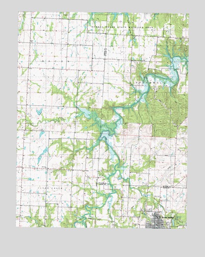 El Dorado Springs North, MO USGS Topographic Map