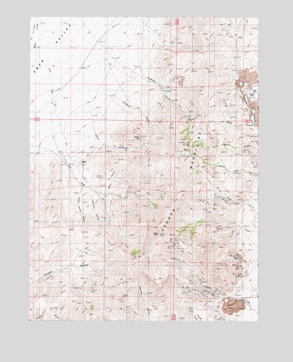 Adam Peak, NV USGS Topographic Map