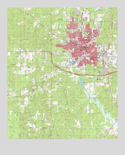 El Dorado West, AR USGS Topographic Map